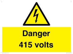 Danger 415 volts